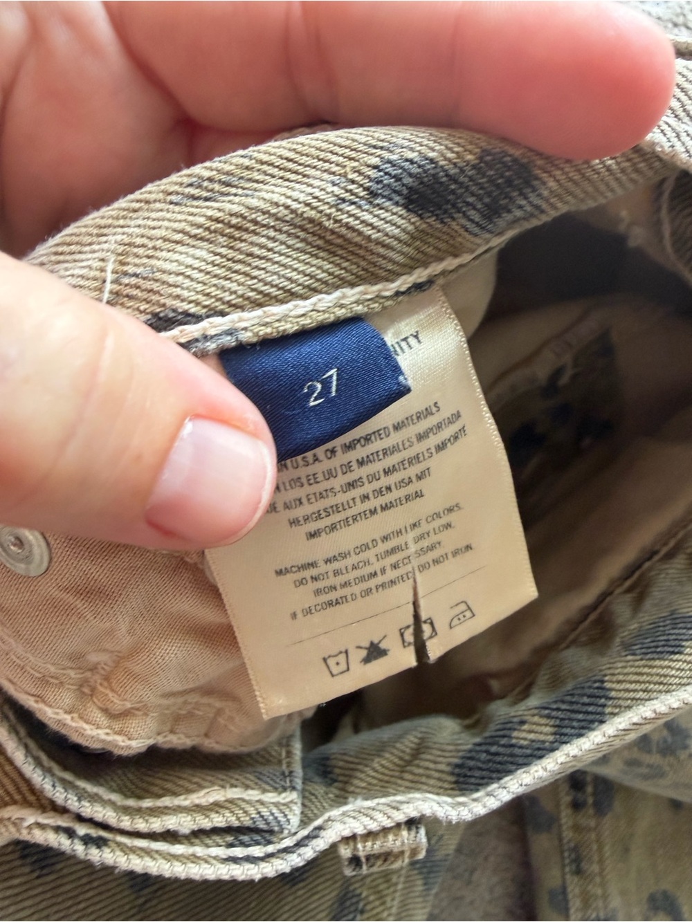 Citizens of Humanity nwot Miro Jeans in Natural Cheetah barrel wide leg jeans - Picture 7 of 14
